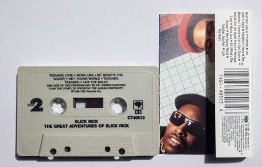 Slick Rick - "The Great Adventures Of Slick Rick" - CASSETTE TAPE (DOLBY) VG+/VG+
