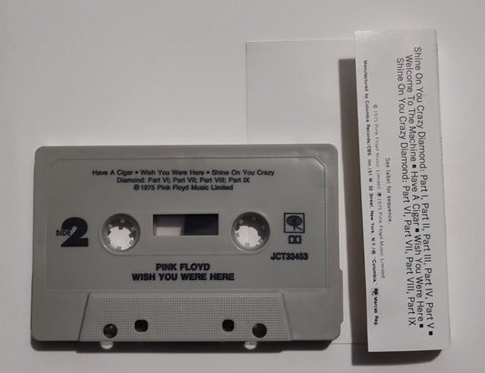Pink Floyd - "Wish You Were Here" - CASSETTE TAPE (DOLBY; Grid shell) VG+/VG+