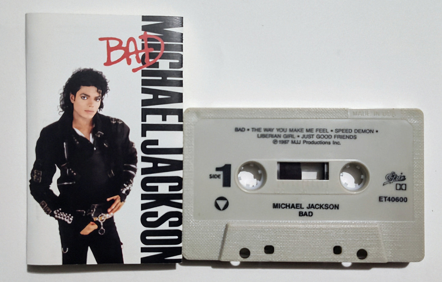 Michael Jackson - "Bad"- CASSETTE TAPE VG+/VG+