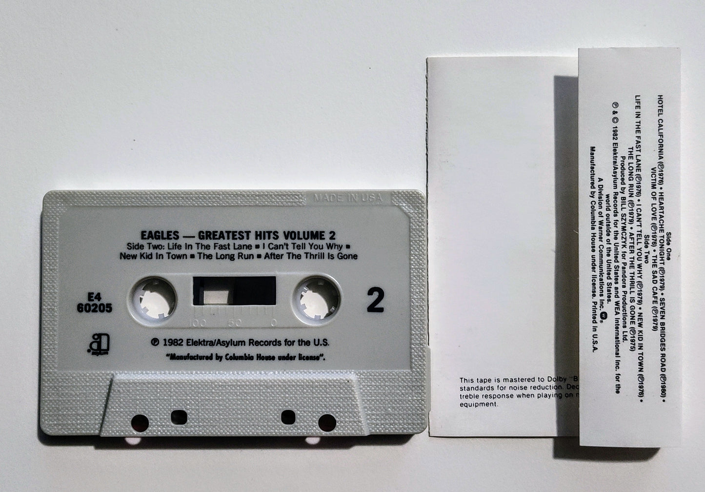 Eagles - "Greatest Hits Volume 2" - CASSETTE TAPE (Columbia House) VG+/VG+