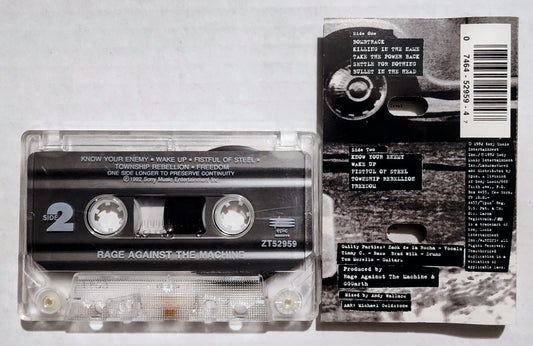 Rage Against The Machine - "Rage Against The Machine" - CASSETTE TAPE VG+/VG+