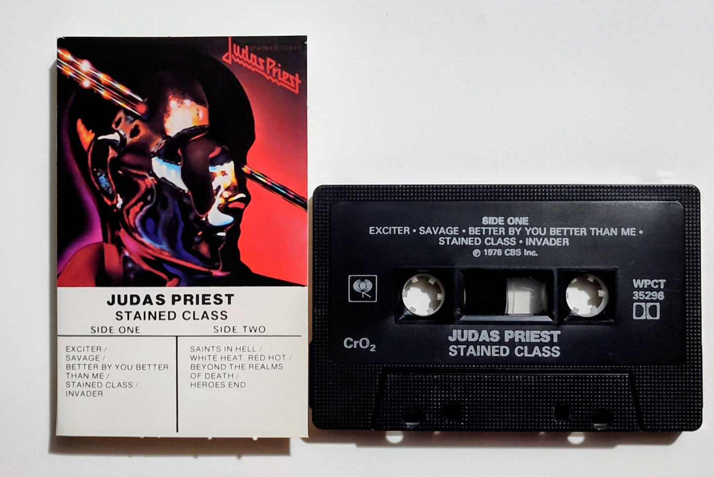 Judas Priest - "Stained Class" - CASSETTE TAPE (Canada; black shell; DOLBY) VG+/VG+