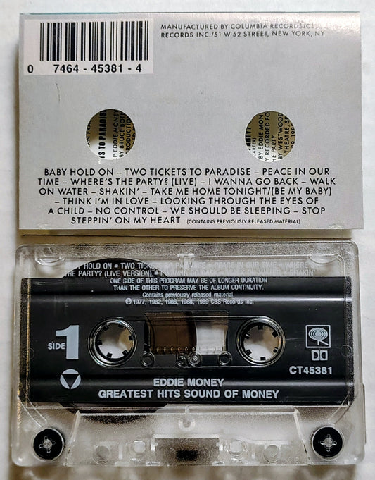 Eddie Money - “The Sound Of Money Greatest Hits” - CASSETTE TAPE VG/VG