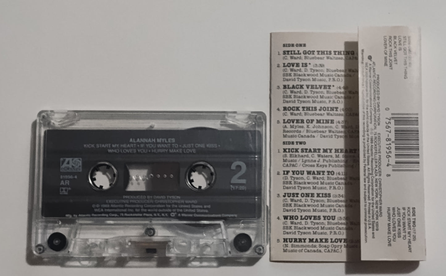 Alannah Myles - "Alannah Myles" - CASSETTE TAPE (AR; DOLBY HX PRO) VG+/VG+