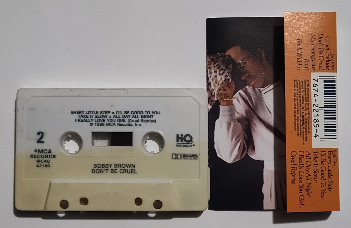 Bobby Brown - "Don't Be Cruel" - CASSETTE TAPE (DOLBY HX PRO) VG+/VG