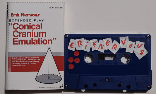 Erik Nervous - "Conical Cranium Emulation (EP)" - INDIE CASSETTE TAPE NM/NM