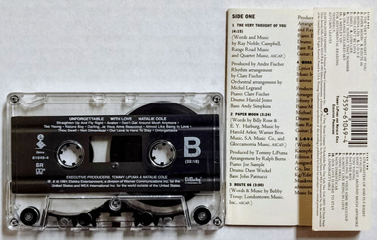 Natalie Cole - “Unforgettable With Love” - CASSETTE TAPE VG+/VG+