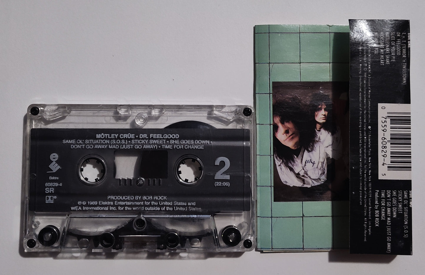 Mötley Crüe - "Dr Feelgood" - CASSETTE TAPE (SR; DOLBY HX PRO) VG/VG+