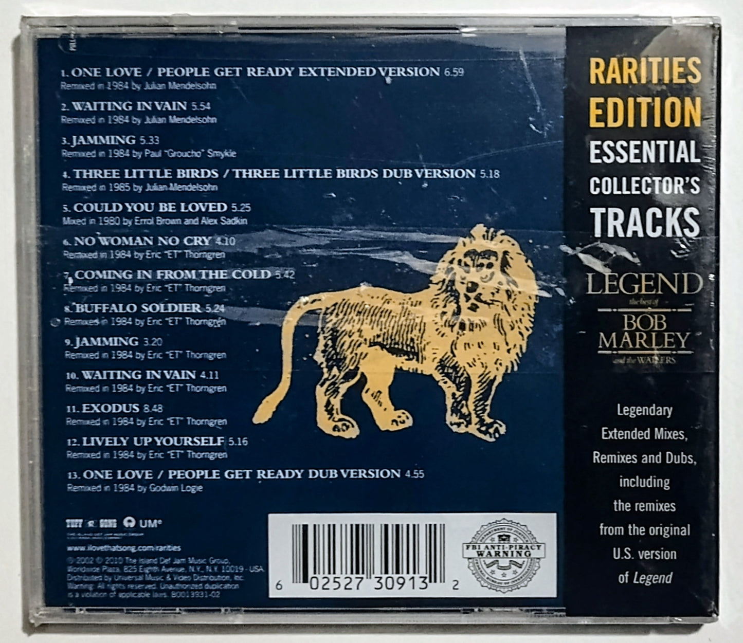 Bob Marley & The Wailers - "Legend: The Best Of (Rarities Edition)" - COMPACT DISC NM/M (Sealed; cracks in case)