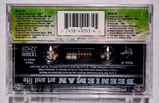 Beenieman - “Art And Life” - CASSETTE TAPE M/M (Sealed with hype sticker; cellophane slightly flares up at the top/front of case but the seal is not broken.)