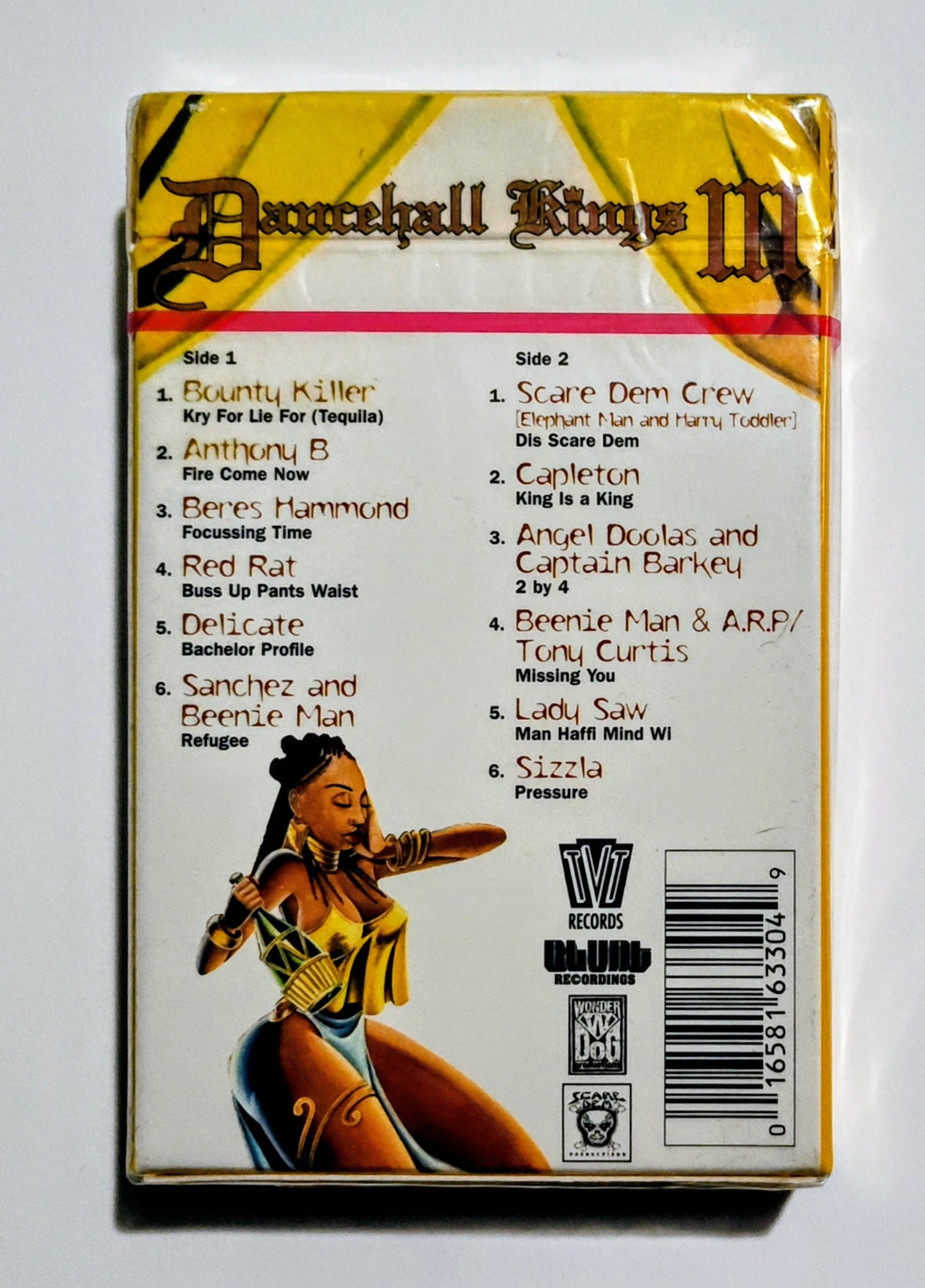 Dance Hall Kings - "III" - CASSETTE TAPE M/M (Sealed flip-top "cigarette box" case & hype sticker)