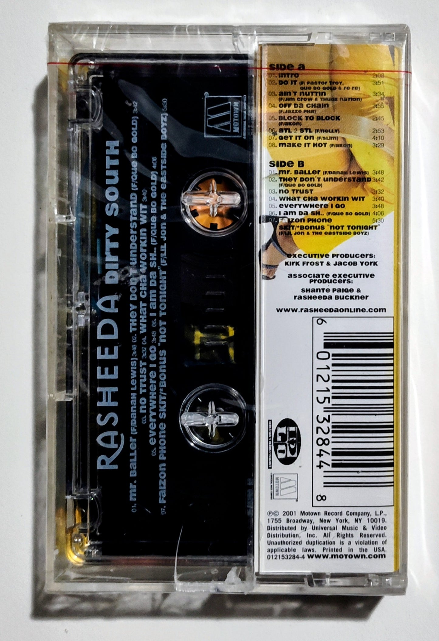 Rasheeda - "Dirty South" - CASSETTE TAPE NM/M (Sealed; cracked case)