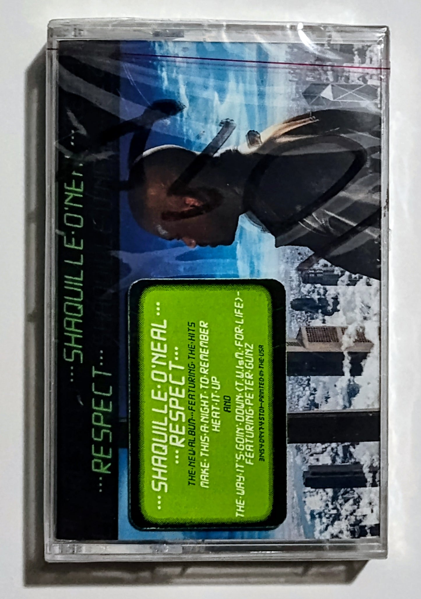 Shaquille O'Neal - "Respect" - CASSETTE TAPE VG+/M (Sealed; price written on cover with marker; can be removed with alcohol)