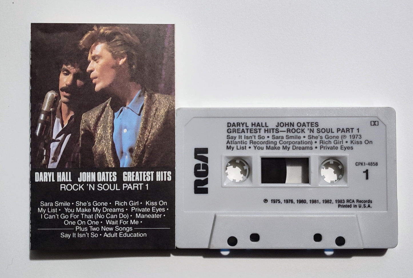 Hall & Oates - "Greatest Hits: Rock 'N Soul Part 1" - CASSETTE TAPE (DOLBY) VG/VG+