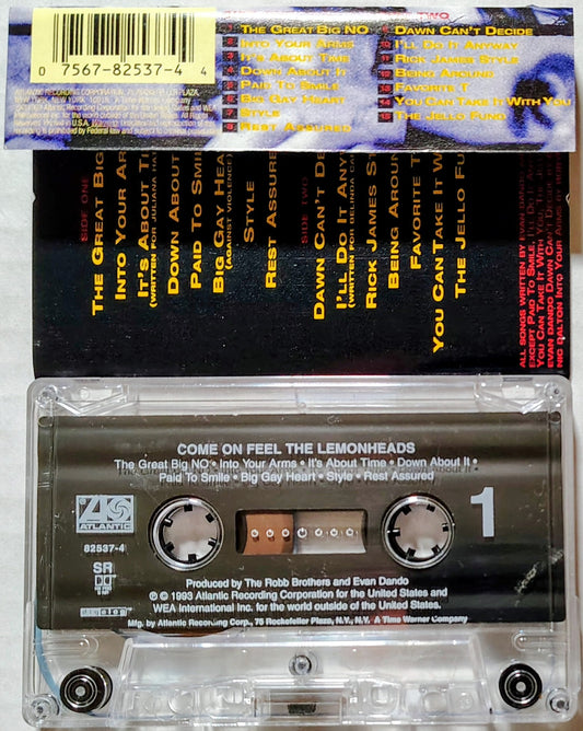 Lemonheads, The - “Come On Feel” - CASSETTE TAPE VG/VG+ *🚨* (Cut in j card spine)