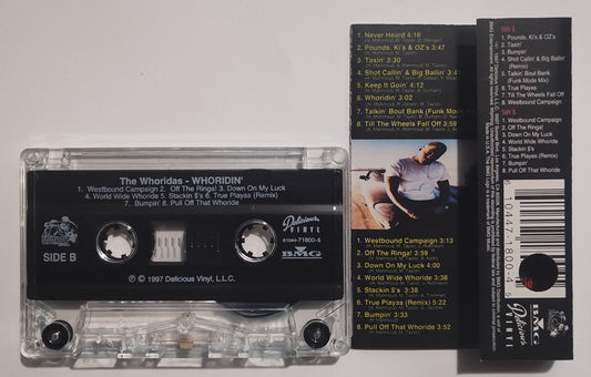 WhoRidas - "Whoridin'" - CASSETTE TAPE VG+/VG+ (Hole in barcode)