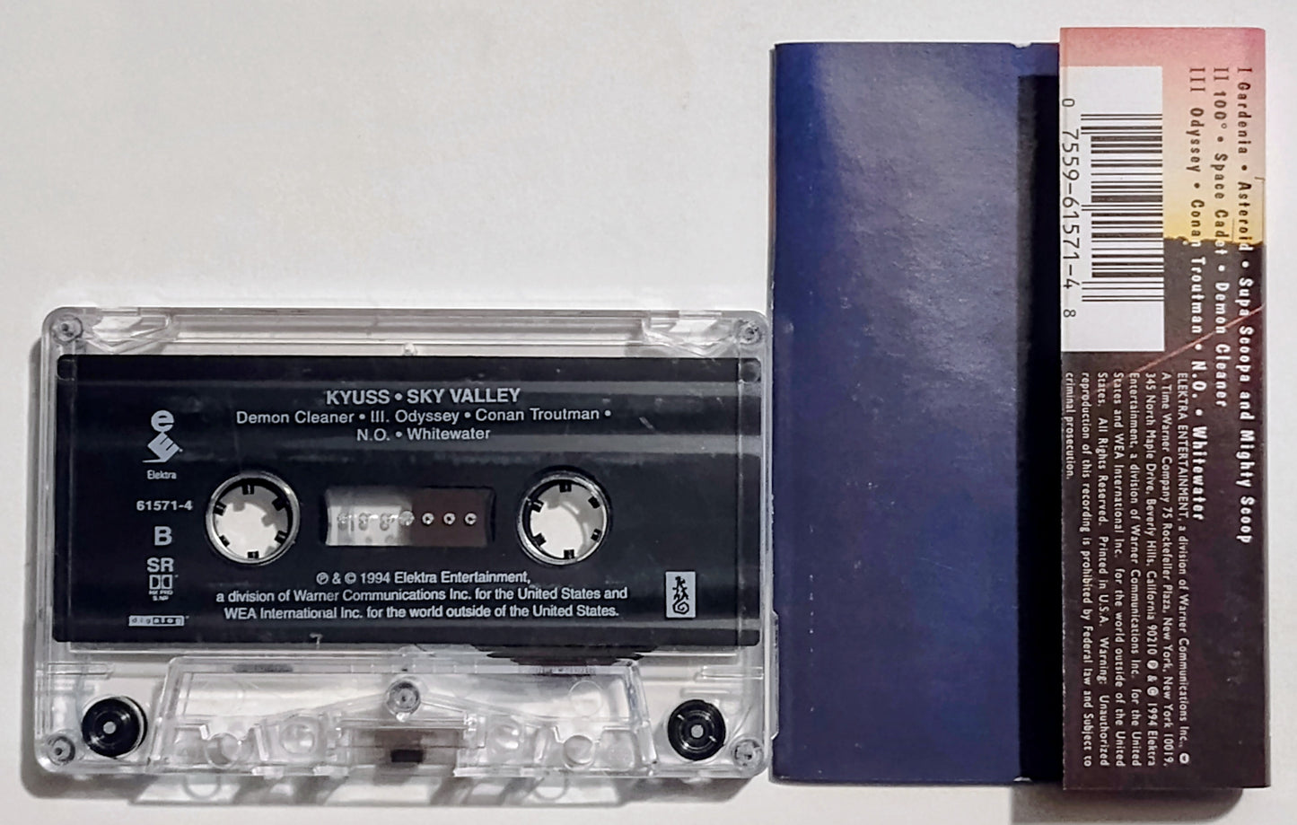 Kyuss - "Welcome To Sky Valley" - CASSETTE TAPE (SR; DIGalog; DOLBY HX PRO) VG+/VG+