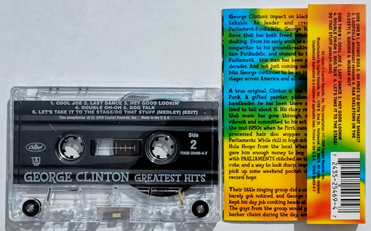 George Clinton - “Greatest Hits” - CASSETTE TAPE VG+/VG+