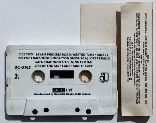 Eagles - “Eagles Live” - CASSETTE TAPE (Columbia House) VG/VG
