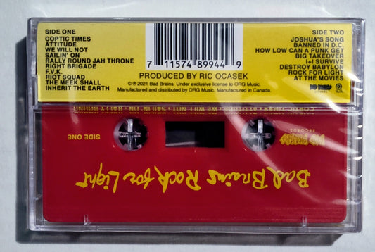 Bad Brains - "Rock For Light" - INDIE CASSETTE TAPE M/M (Sealed)