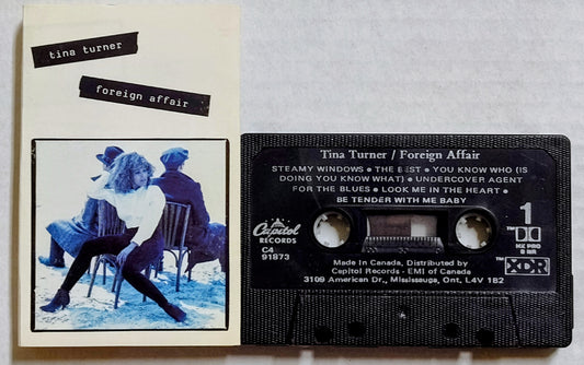 Tina Turner - “Foreign Affair” - CASSETTE TAPE (Canada; Black shell) VG+/VG+