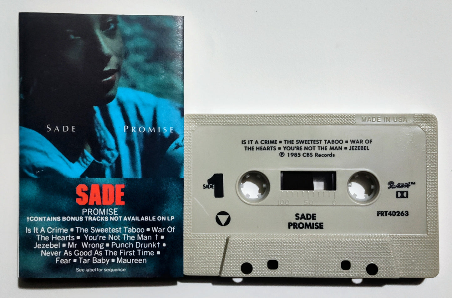 Sade - "Promise" - CASSETTE TAPE VG+/VG+