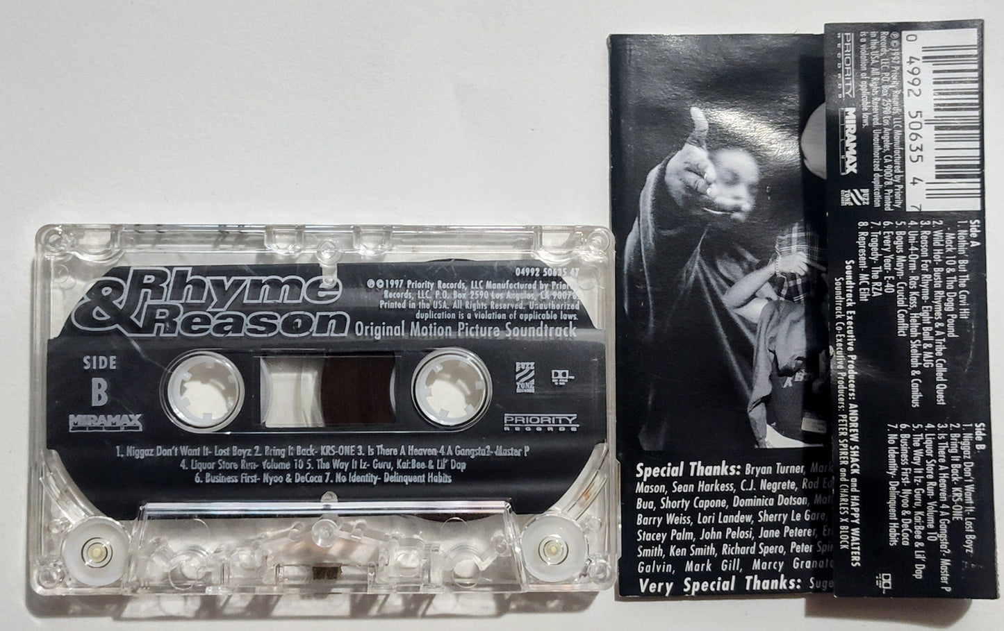 Various Artists - "Rhyme & Reason Soundtrack" - CASSETTE TAPE G+/G+