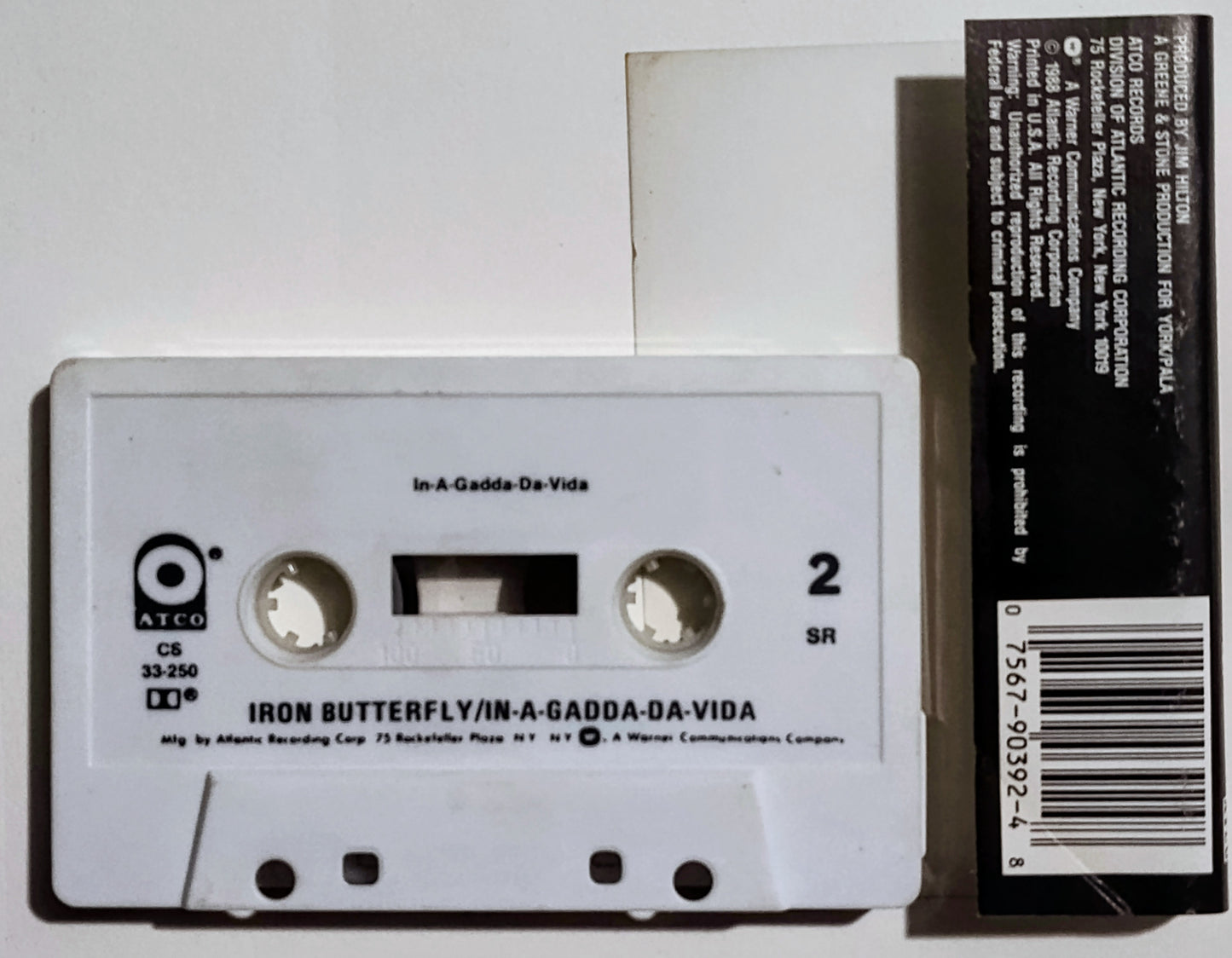 Iron Butterfly - "In-A-Gadda-Da-Vida" - CASSETTE TAPE (SR) VG/VG+
