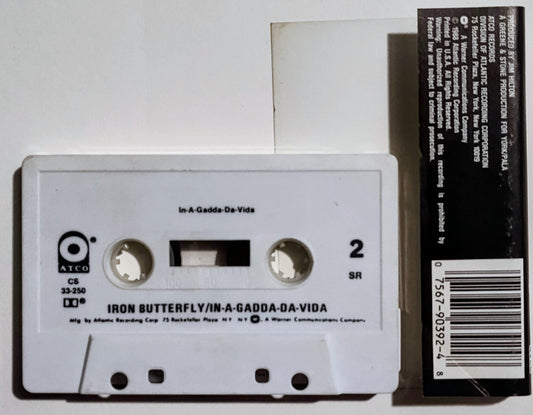 Iron Butterfly - "In-A-Gadda-Da-Vida" - CASSETTE TAPE (SR) VG/VG+