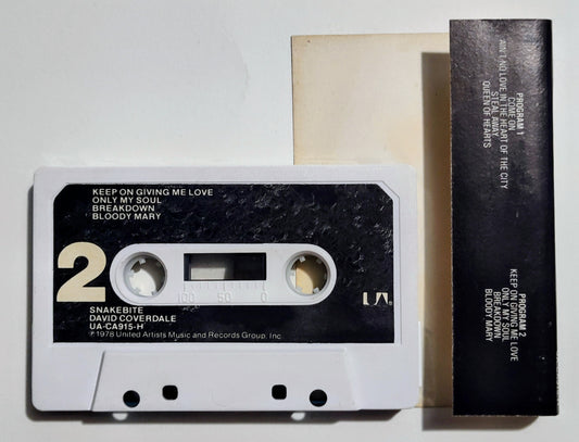 Whitesnake - "Snakebite" - CASSETTE TAPE (Dual color shell) VG/VG
