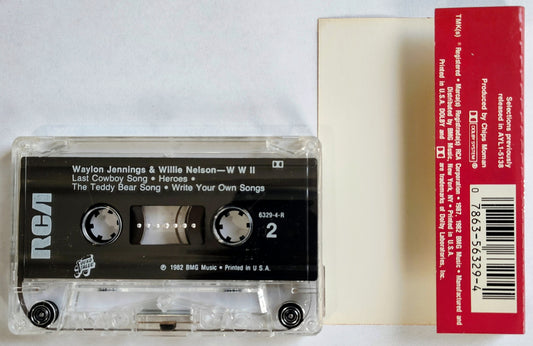 Waylon & Willie - “WWII” - CASSETTE TAPE VG+/VG+