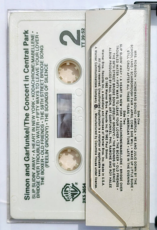 Simon And Garfunkel - “The Concert In Central Park” - CASSETTE TAPE (Columbia House) VG/VG+