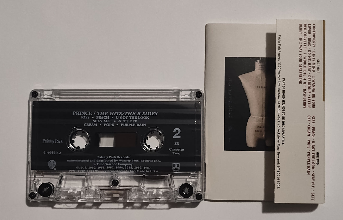 Prince - "The Hits And B-Sides" - CASSETTE TAPE (3-Tape Set) NM/NM (With slipcase)
