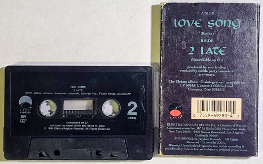 Cure, The - “Love Song” - CASSETTE TAPE (Single) G+/VG+