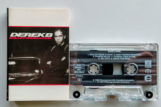 Derek B - “Bullet From A Gun” - CASSETTE TAPE (UK) VG+/VG+