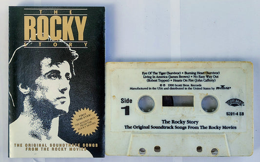 Various Artists - “The Rocky Story: Original Soundtrack Songs From The Rocky Movies” - CASSETTE TAPE VG+/G+