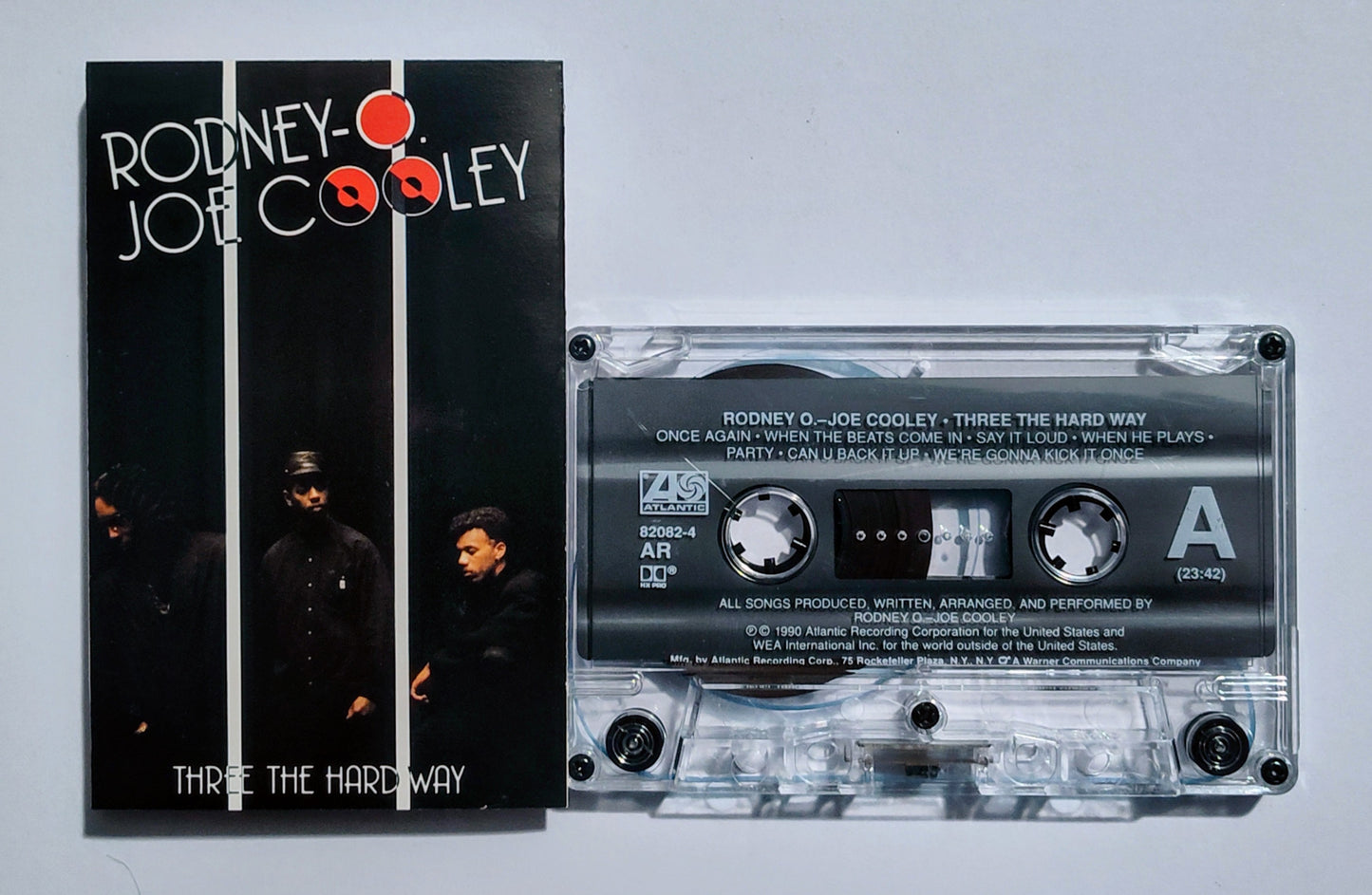 Rodney Joe Cooley - "Three The Hard Way" - CASSETTE TAPE (AR; DOLBY HX PRO) VG+/VG+