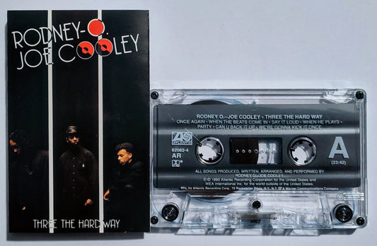 Rodney Joe Cooley - "Three The Hard Way" - CASSETTE TAPE (AR; DOLBY HX PRO) VG+/VG+