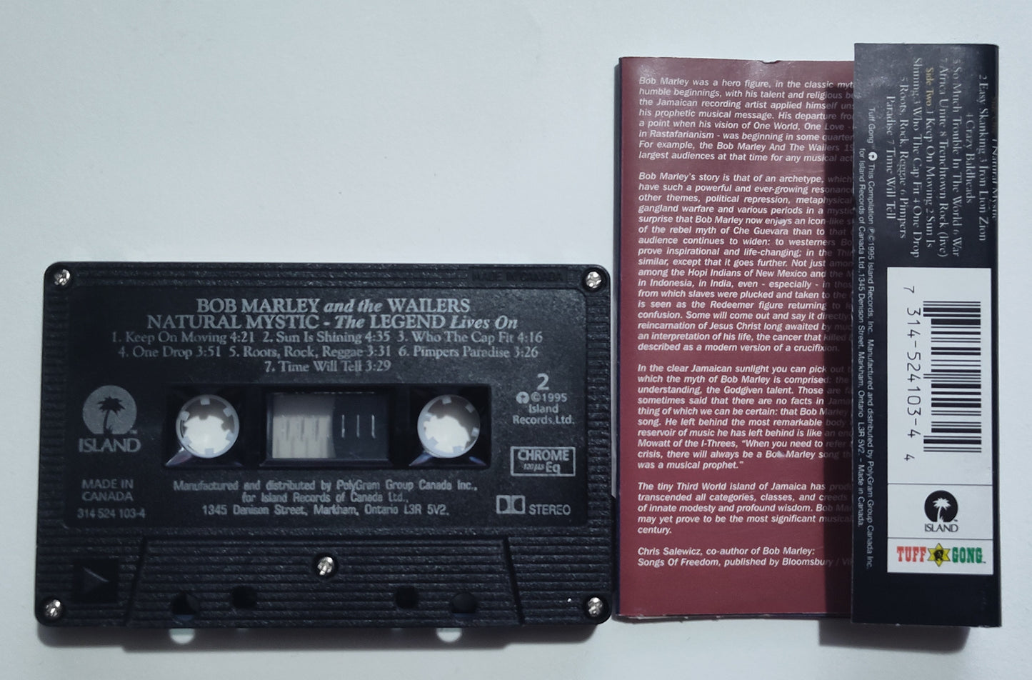 John Prine - "German Afternoons" - CASSETTE TAPE (Canada; black shell; DOLBY) VG/VG