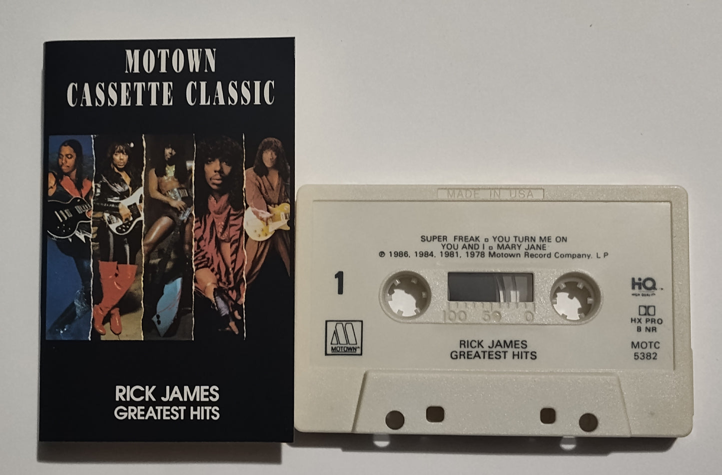 Rick James - "Greatest Hits" - CASSETTE TAPE (DOLBY HX PRO B NR) VG+/VG+