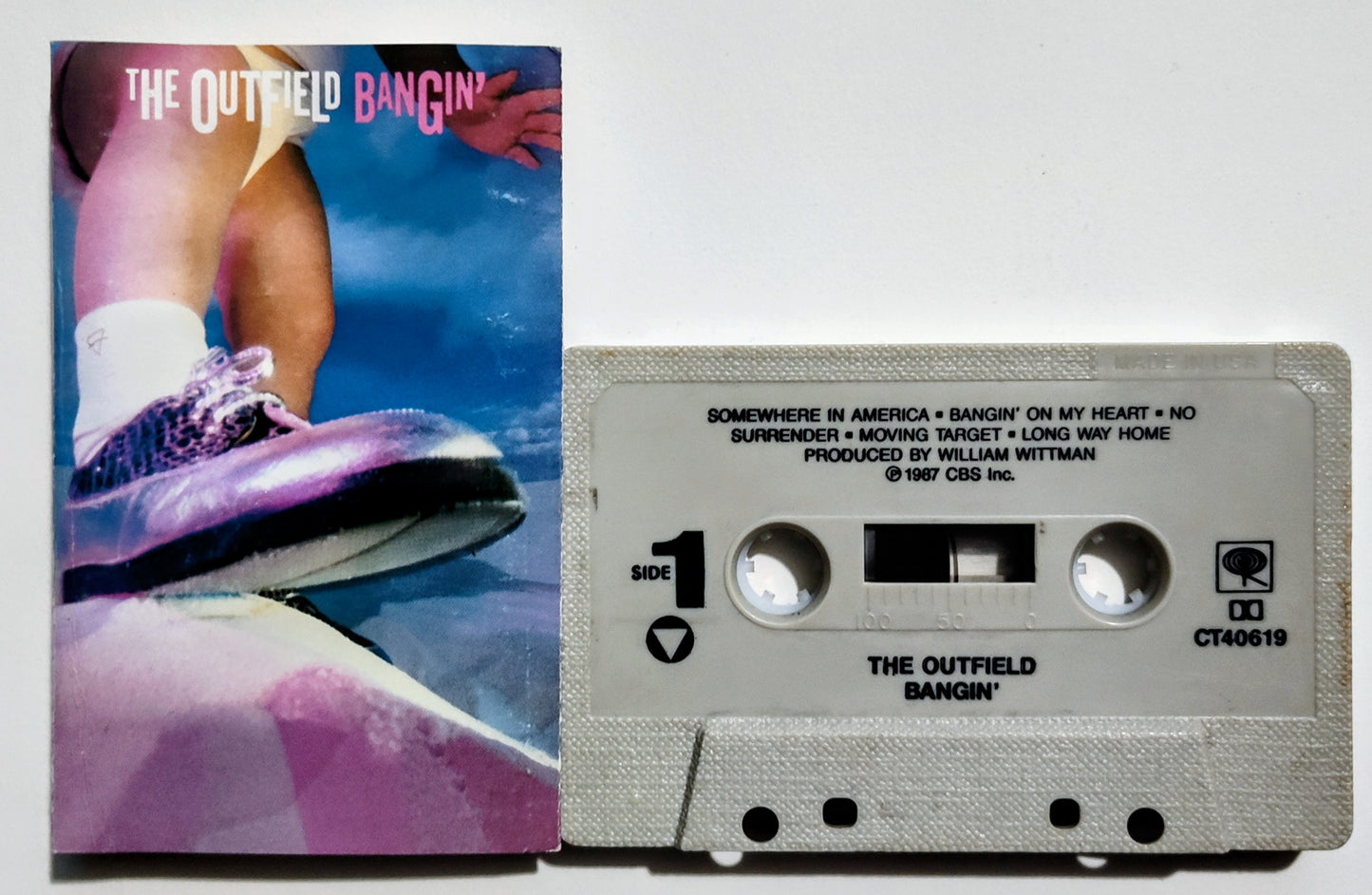 Outfield, The - "Bangin'" - CASSETTE TAPE G+/VG