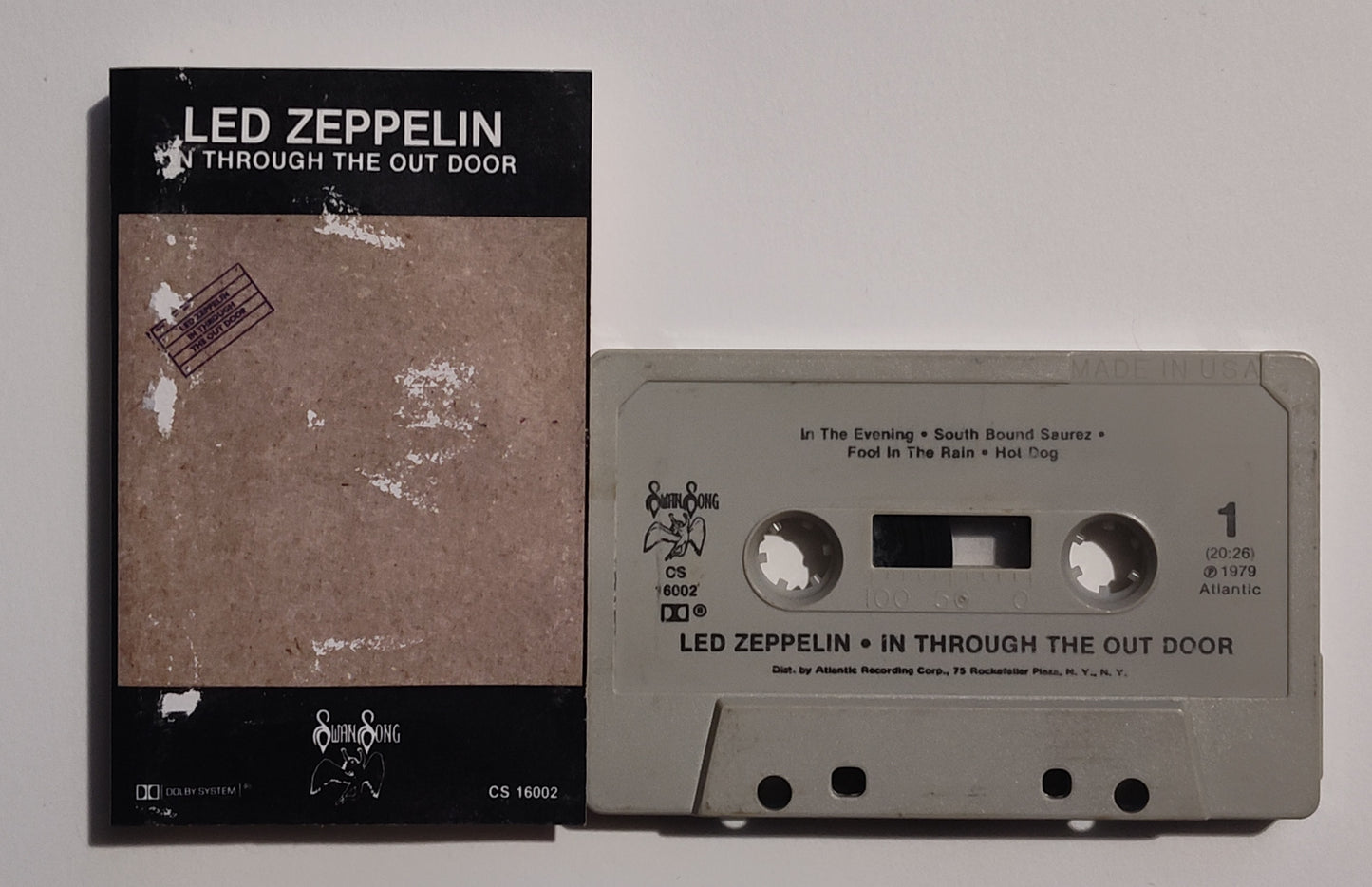 Led Zeppelin - "In Through The Out Door" - CASSETTE TAPE G+/G
