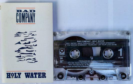 Bad Company - “Holy Water” - CASSETTE TAPE VG/VG+