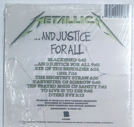 Metallica - "...And Justice For All (Remastered)" - COMPACT DISC NM/NM (Shrink & hype sticker intact; played once)