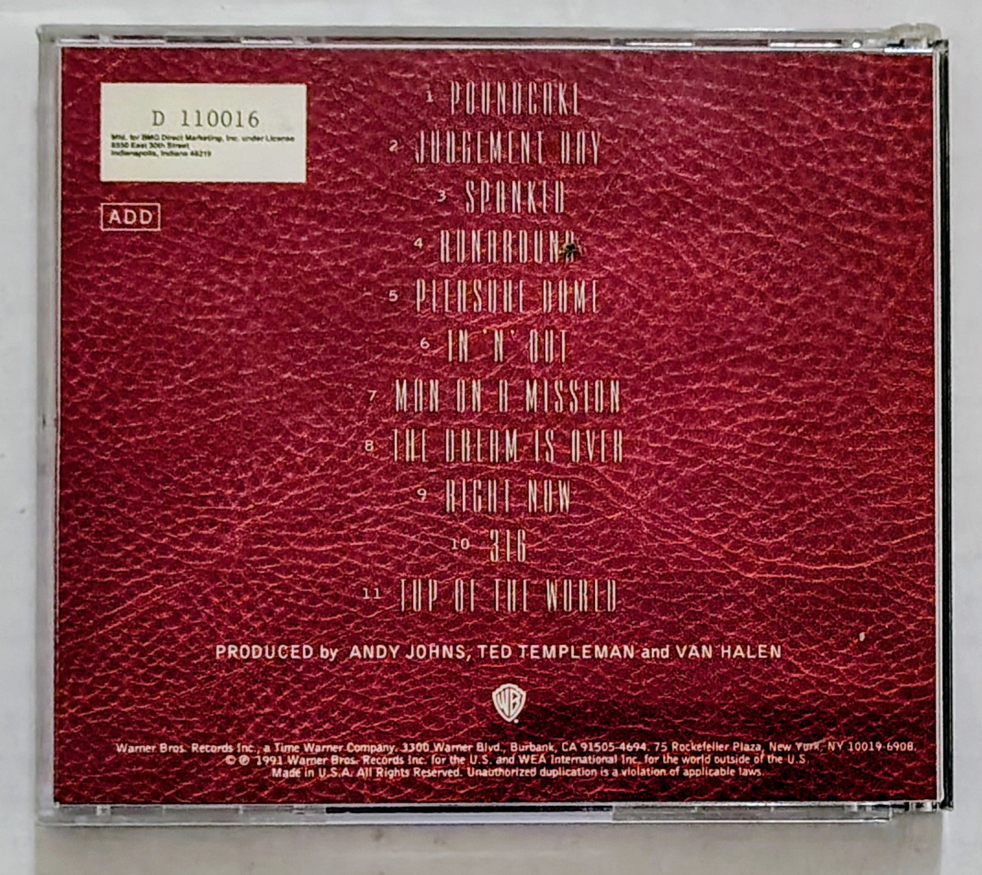 Van Halen - For Unlawful Carnal Knowledge