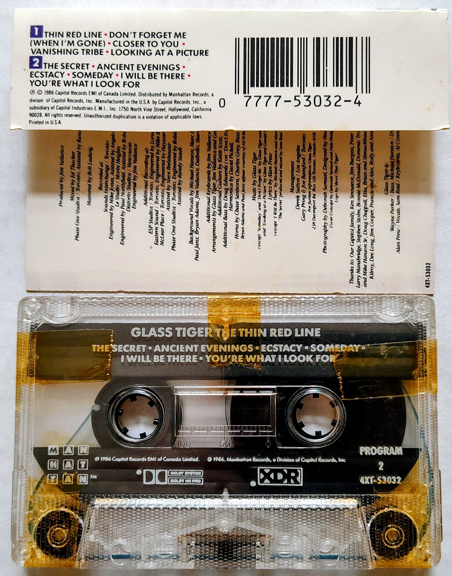 Glass Tiger - The Thin Red Line