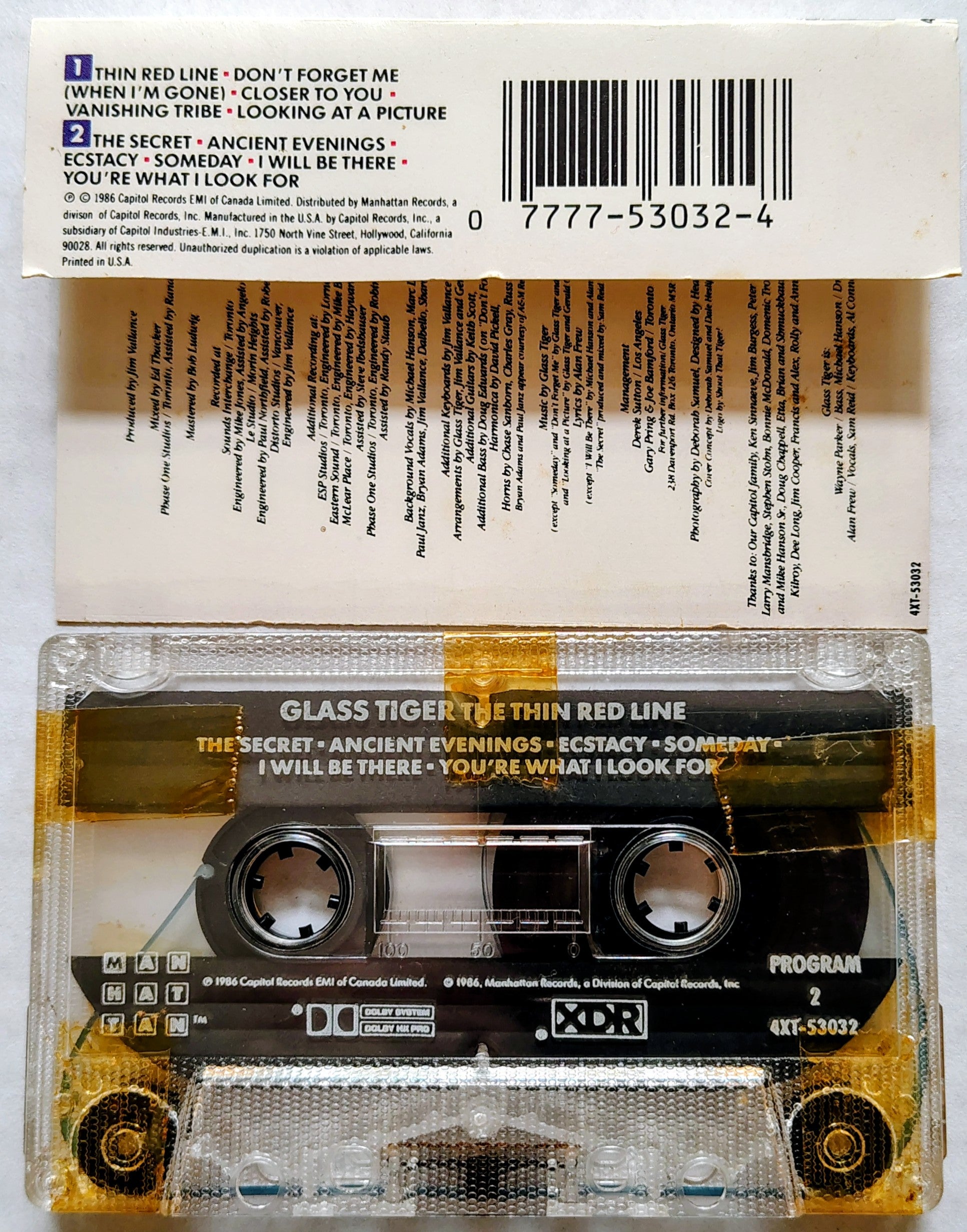Glass Tiger - The Thin Red Line