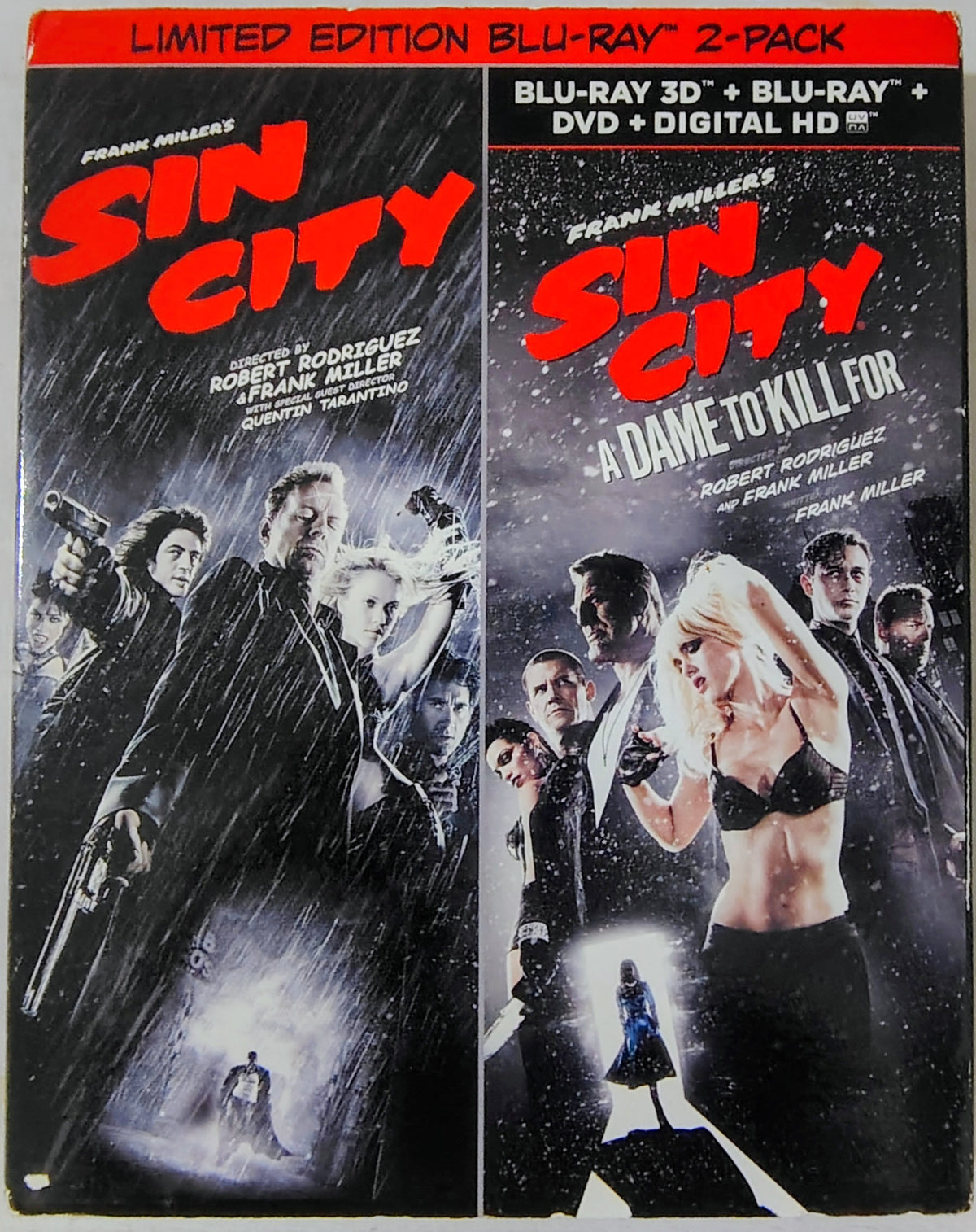 Sin City Double Feature (Sin City + A Dame To Kill For; with slipcase) BLU-RAY
