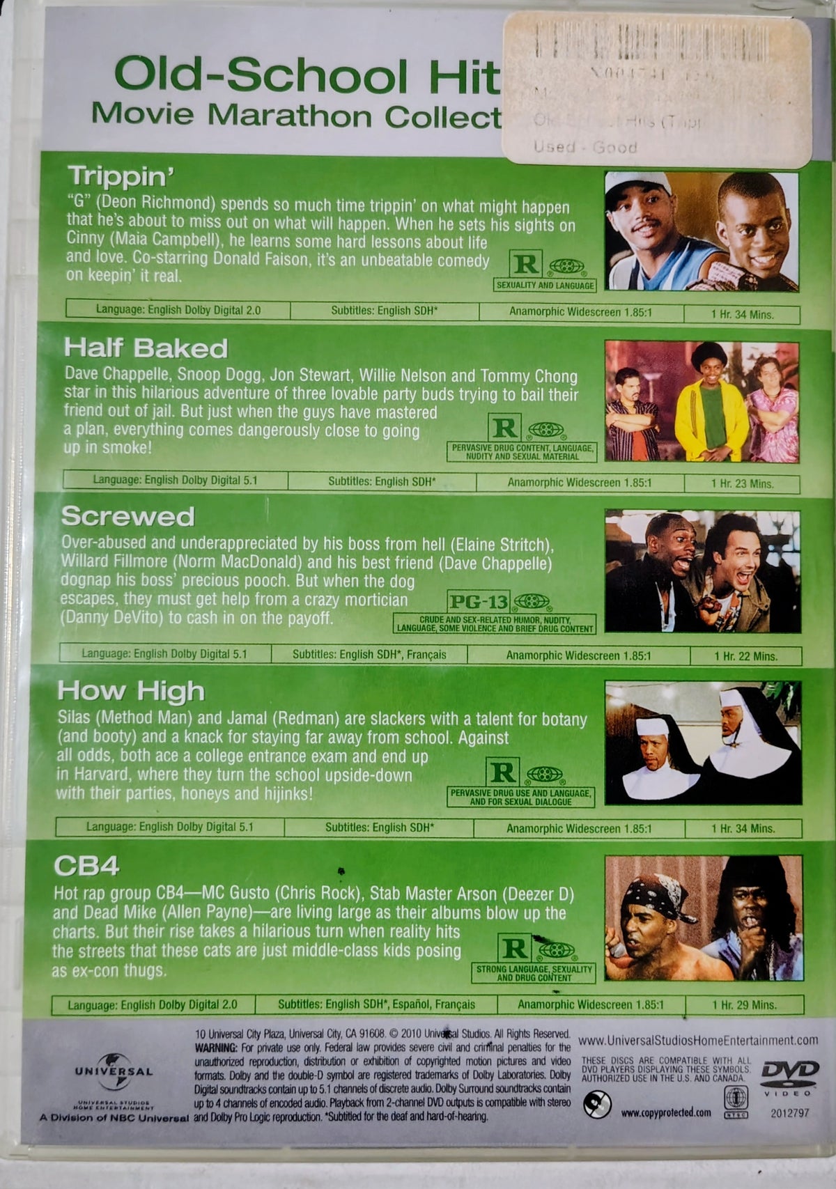 Movie Marathon Collection: Old School Hits DVD
