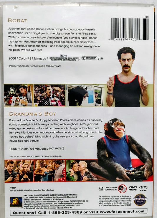 Borat + Grandma's Boy Double Feature DVD